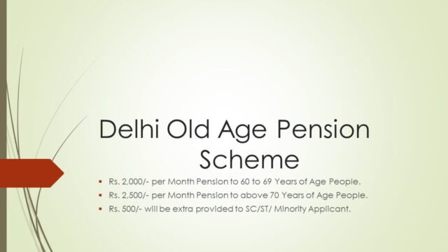 Delhi Old Age Pension Scheme Image Poster