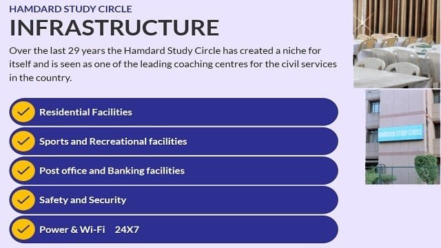 Hamdard Study Circle RCA Civil Services Coaching Programme Details