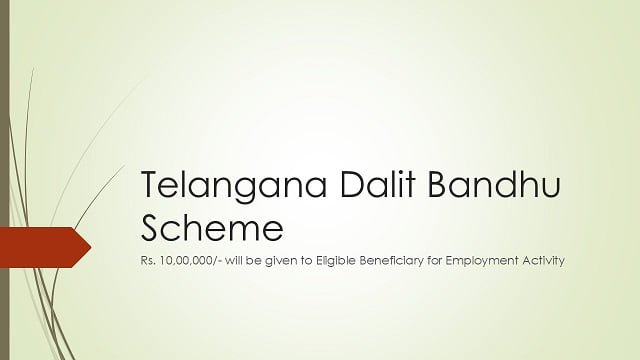 Telangana Dalit Bandhu Scheme Image