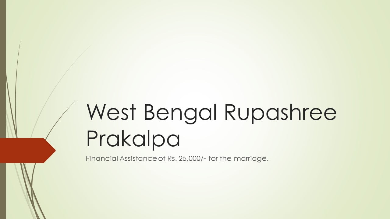 West Bengal Rupashree Prakalpa : Financial Support For A Beautiful ...