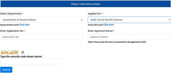 Delhi Disability Pension Scheme Application Status