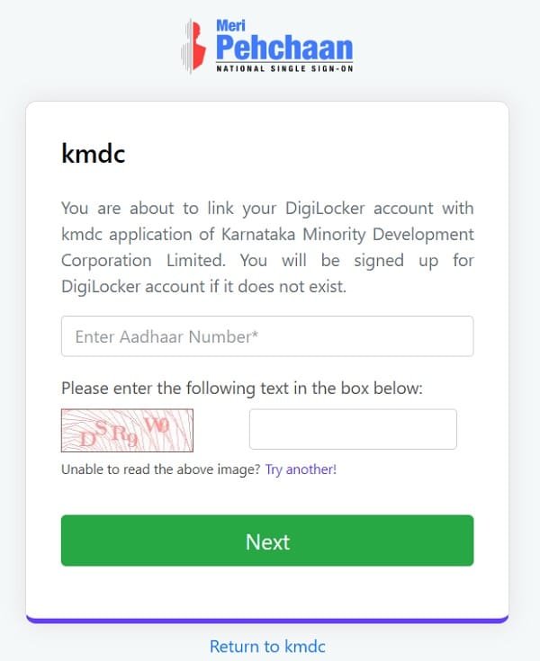 Aadhaar Verification of Santwana Scheme Karnataka