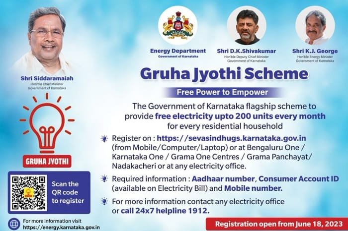 Details of Gruha Jyothi Scheme Karnataka