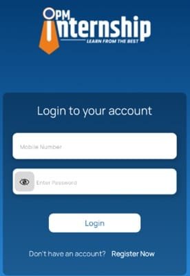 Login on PM Internship Scheme Mobile App Login on PM Internship Scheme Mobile App