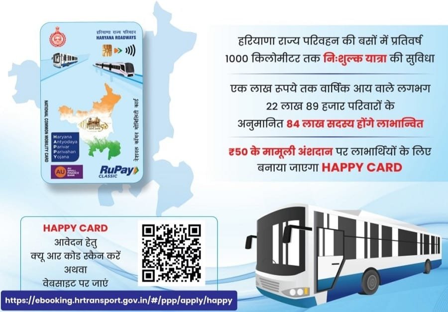 Details of Haryana HAPPY Card