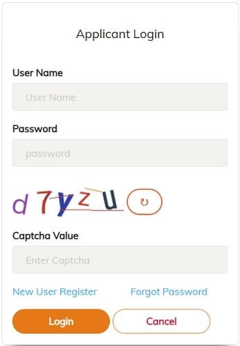 Login Form of Mukhyamantri Work From Home Job Work Yojana