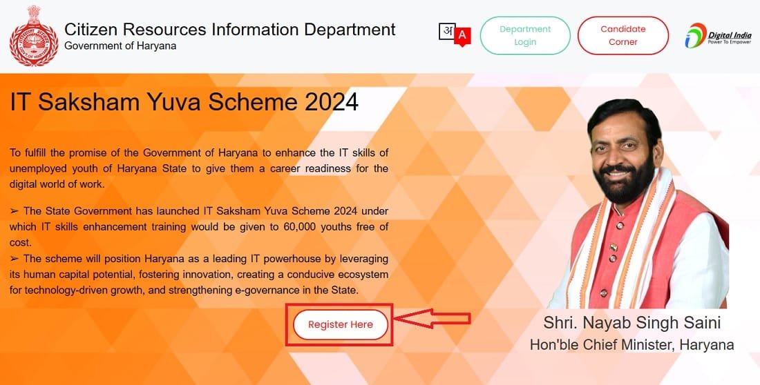 Select IT Saksham Yuva Scheme Haryana
