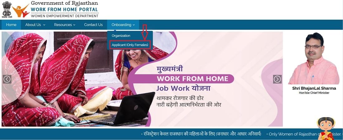 Select Mukhyamantri Work From Home Job Work Yojana