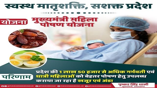 Details of Mukhyamantri Mahila Poshan Yojana Uttarakhand