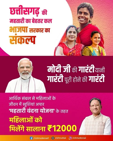 छत्तीसगढ़ महतारी वंदन योजना के लाभ