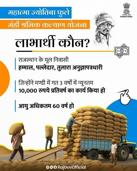 Mahatma Jyotiba Phule Mandi Shramik Kalyan Yojana Eligibility