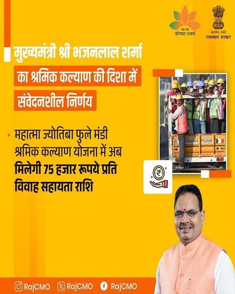 Mahatma Jyotiba Phule Mandi Shramik Kalyan Yojana Marriage Assistance