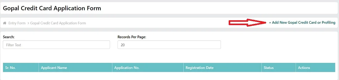 Select Add New Gopal Credit Card