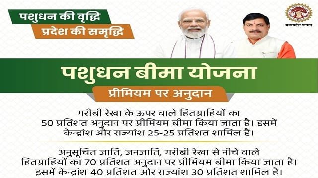 Benefits of Pashudhan Bima Yojana Madhya Pradesh