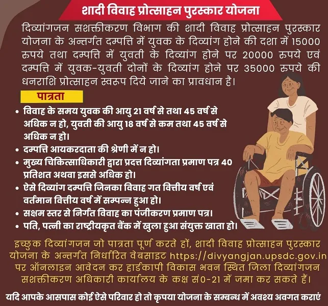 उत्तर प्रदेश शादी विवाह प्रोत्साहन पुरस्कार योजना के लाभ