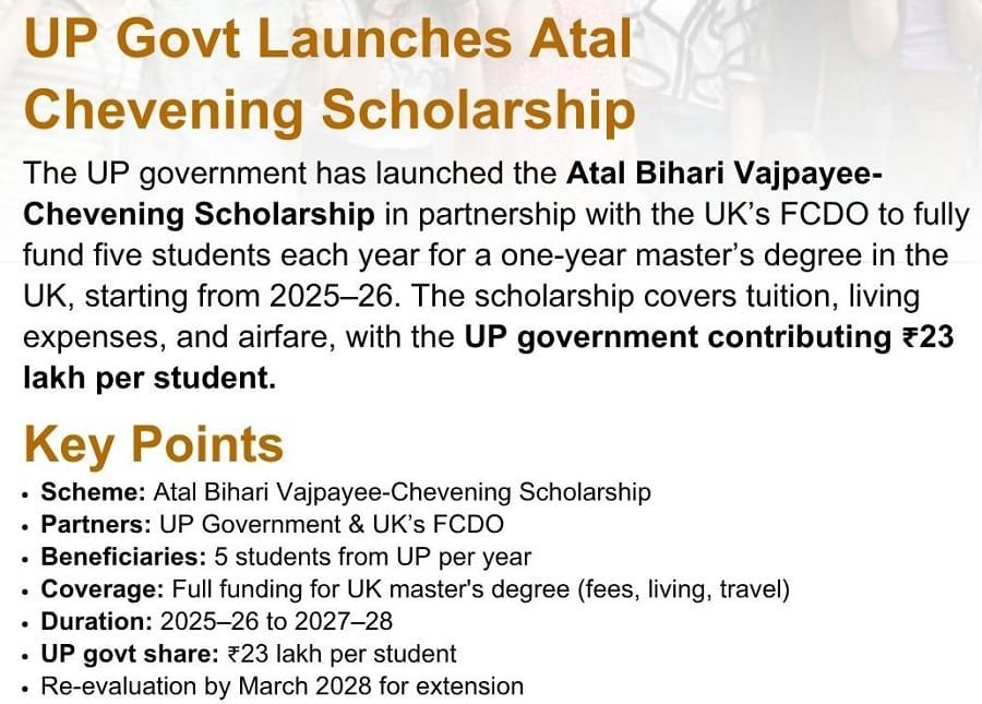 Details of Chevening Atal Scholarship Scheme