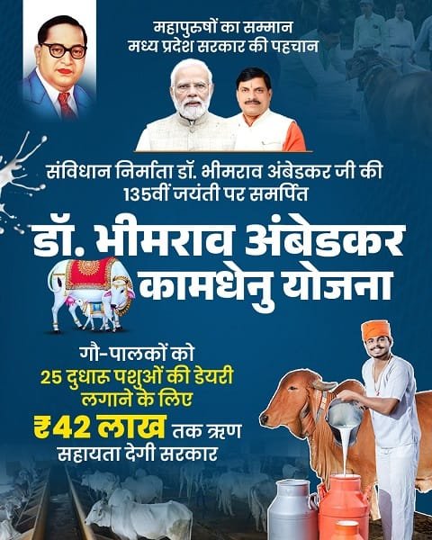 Details of Dr. Bhimrao Ambedkar Kamdhenu Yojana MP