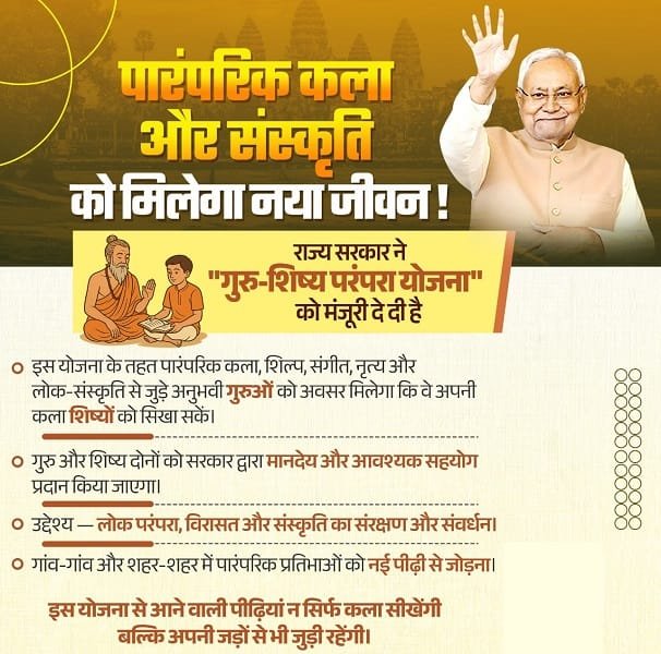 Details of Mukhyamantri Guru Shishya Parampara Yojana Bihar