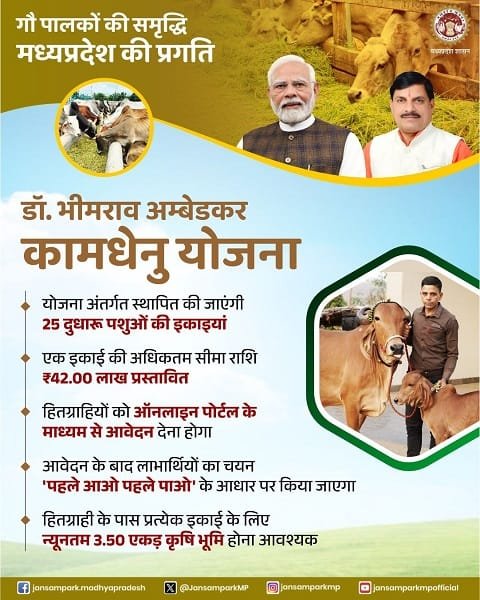 Information of Dr. BR Ambedkar Kamdhenu Yojana MP