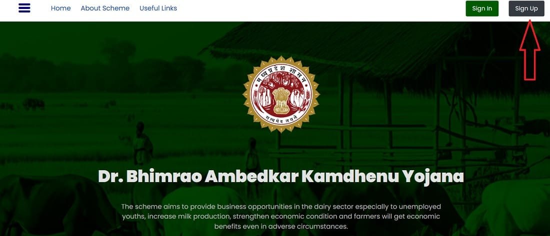 Sign Up to Dr. Bhimrao Ambedkar Kamdhenu Yojana MP