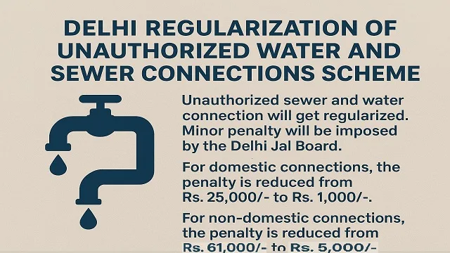 Delhi Regularization of Unauthorized Water and Sewer Connections Scheme