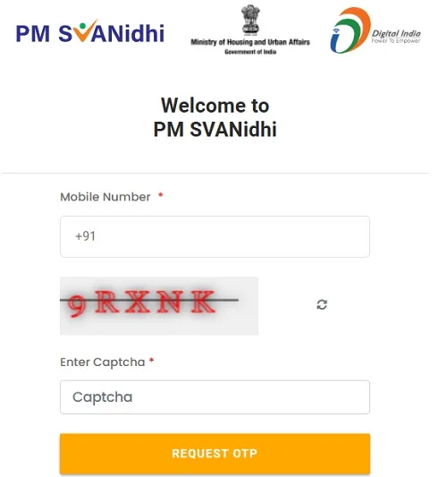 PM SVANidhi Credit Card Scheme Login PM SVANidhi Credit Card Scheme Login