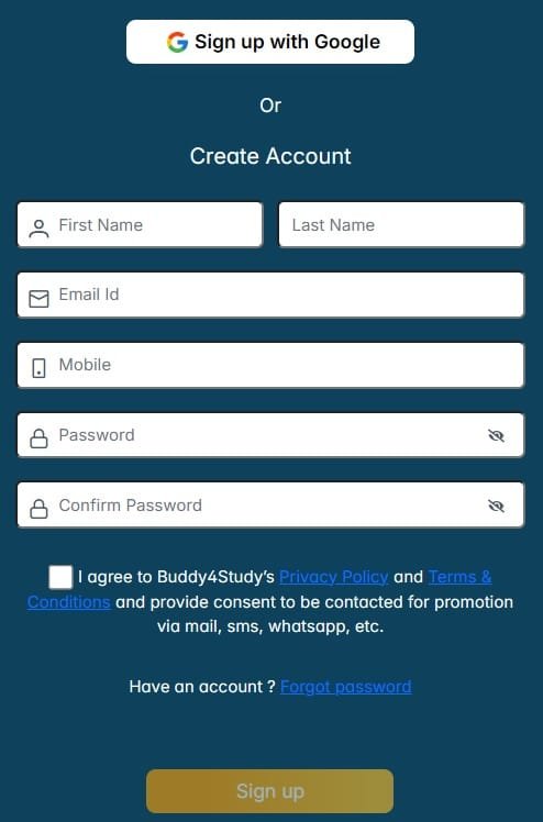 Create an Account Create an Account