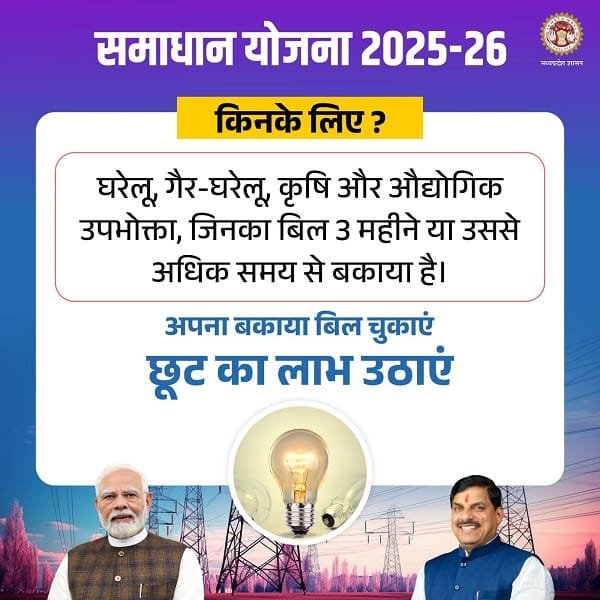 Eligibility of Samadhan Yojana Madhya Pradesh Eligibility of Samadhan Yojana Madhya Pradesh