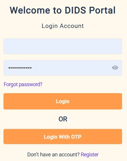 Login on DIDS Portal Assam Login on DIDS Portal Assam