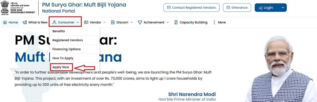 Online Application of PM Surya Ghar Muft Bijli Yojana Online Application of PM Surya Ghar Muft Bijli Yojana