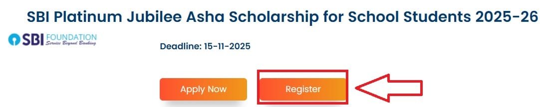 Register for SBI Platinum Jubilee Asha Scholarship 2025 Register for SBI Platinum Jubilee Asha Scholarship 2025