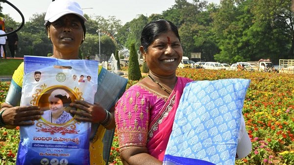Saree Distribution under Indiramma Saree Scheme Telangana