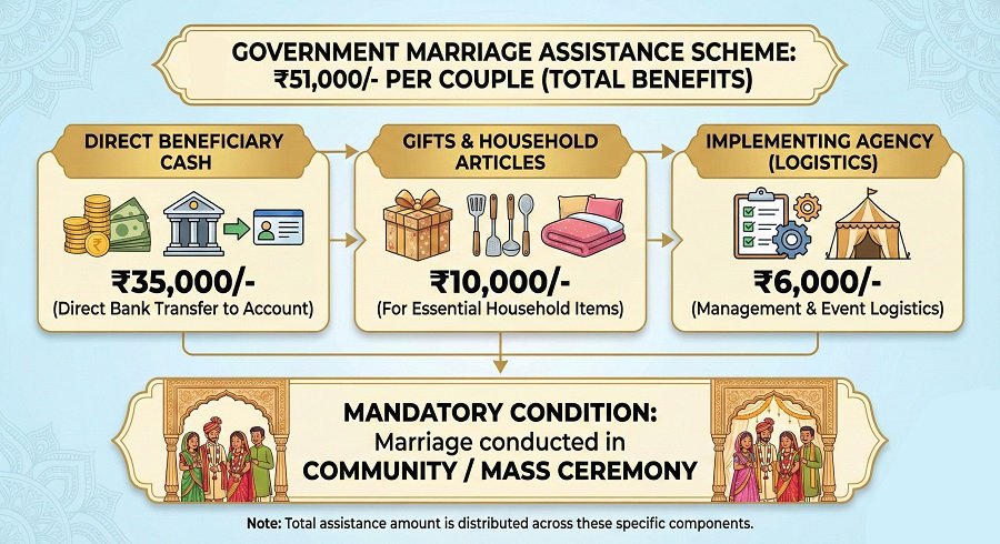 ओडिशा मुख्यमंत्री कन्या विवाह योजना के लाभ ओडिशा मुख्यमंत्री कन्या विवाह योजना के लाभ