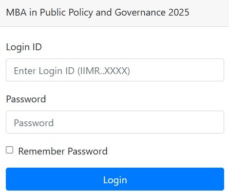 Login of Mukhyamantri Sushasan Fellowship Yojana Chhattisgarh