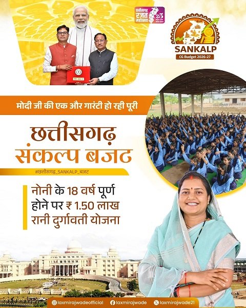 Announcement of Rani Durgvati Yojana Chhattisgarh