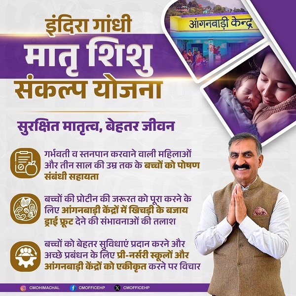Details of Indira Gandhi Matru Shishu Sankalp Yojana Himachal Pradesh Details of Indira Gandhi Matru Shishu Sankalp Yojana Himachal Pradesh