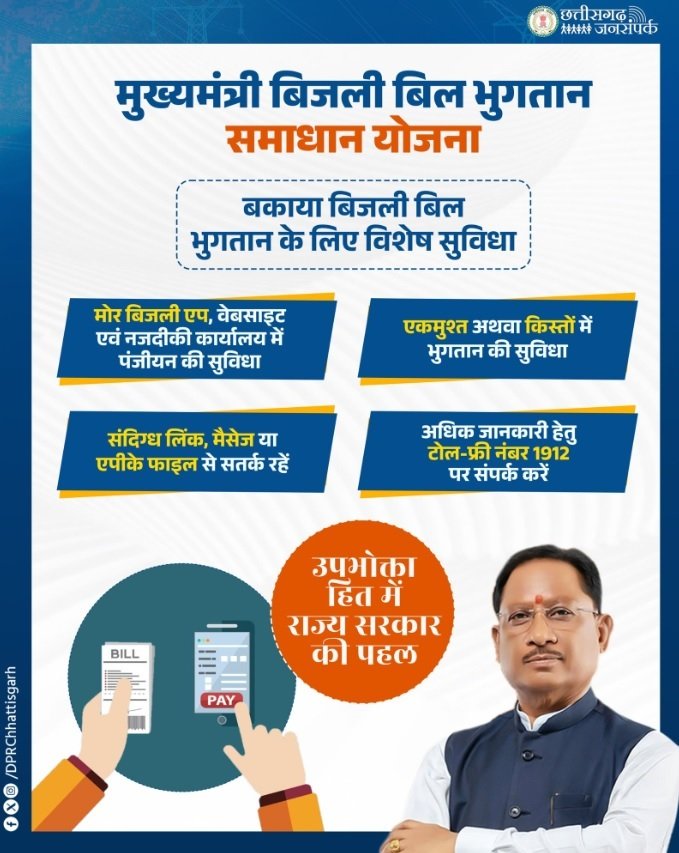 Chhattisgarh Mukhyamantri Bijli Bill Bhugtan Samadhan Yojana Benefits Chhattisgarh Mukhyamantri Bijli Bill Bhugtan Samadhan Yojana Benefits