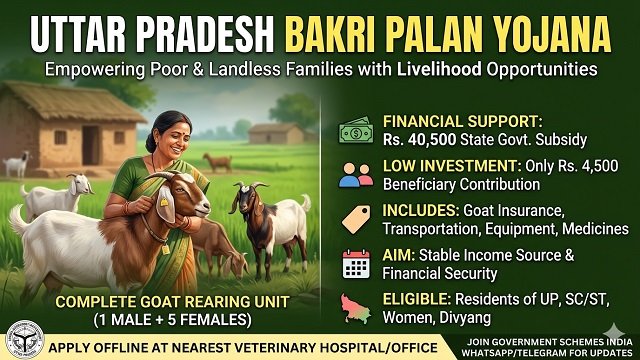 Uttar Pradesh Bakri Palan Yojana Benefits