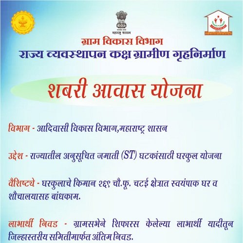 Maharashtra Shabri Awas Yojana Details