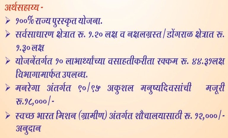 Yashwantrao Chavhan Mukt Vasahat Awaas Yojana Details