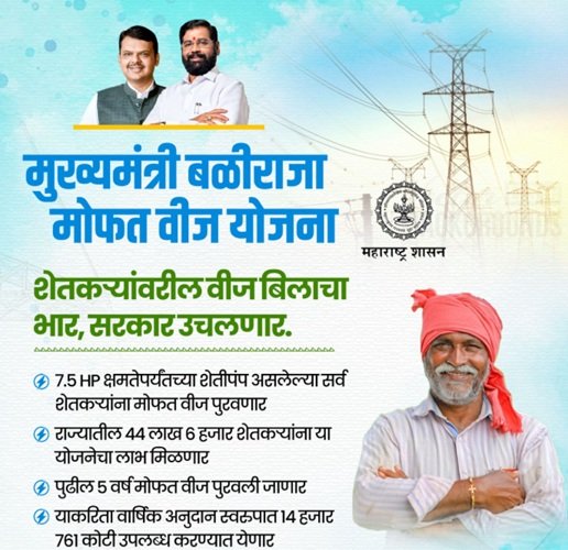 Benefits of Mukhyamantri Baliraja Mofat Veej Yojana Maharashtra