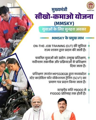 Benefits of Mukhyamantri Seekho Kamao Yojana Madhya Pradesh