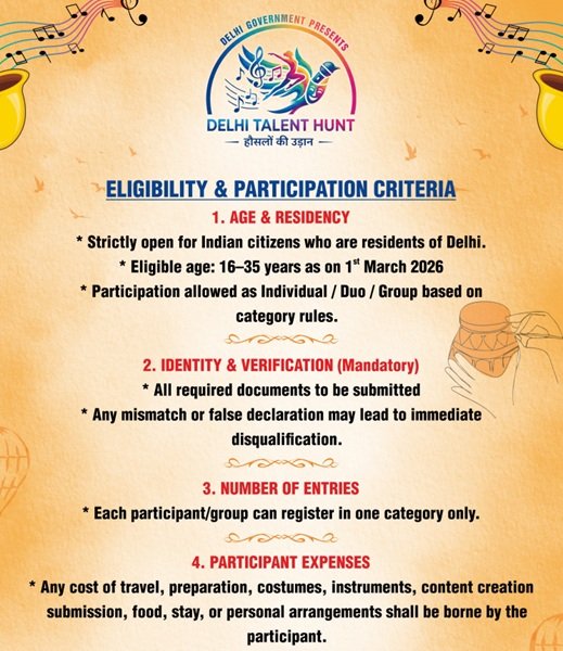 Delhi Talent Hunt - Hauslon Ki Udaan Scheme Eligibility