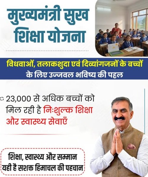 Benefits of Mukhyamantri Sukh Shiksha Yojana HP