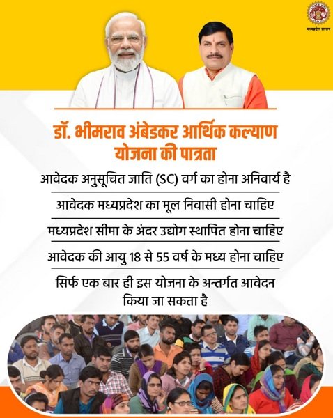Eligibility of Dr Bhimrao Ambedkar Arthik Kalyan Yojana MP Eligibility of Dr Bhimrao Ambedkar Arthik Kalyan Yojana MP