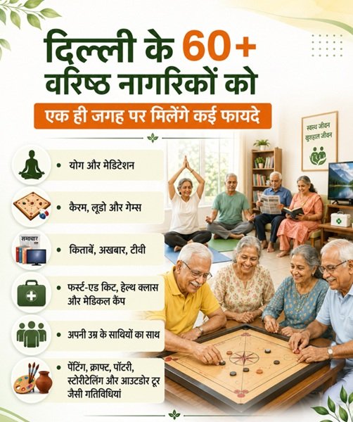 Benefits of Vayo Anand Yojana Delhi